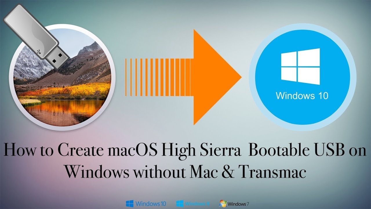 create windows 7 bootable usb on mac for pc
