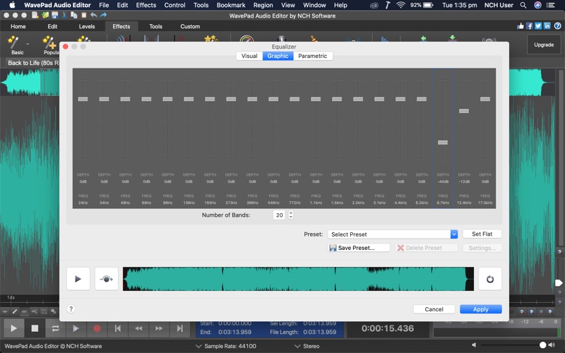 wavepad sound editor for mac